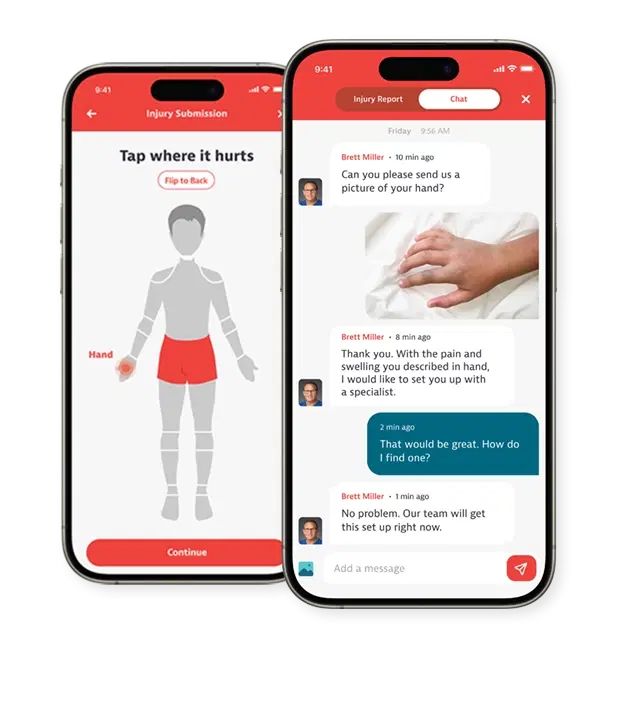 injury phone app